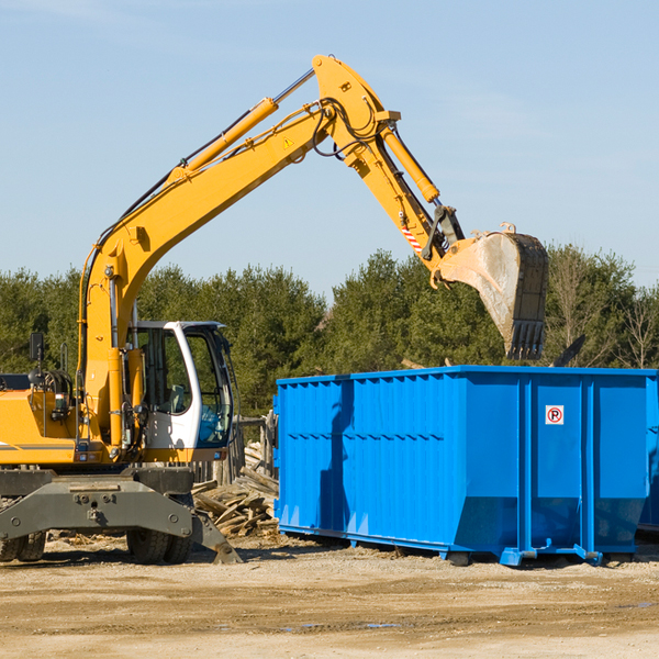 what are the rental fees for a residential dumpster in West Fork